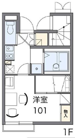 レオパレス山百合の物件間取画像